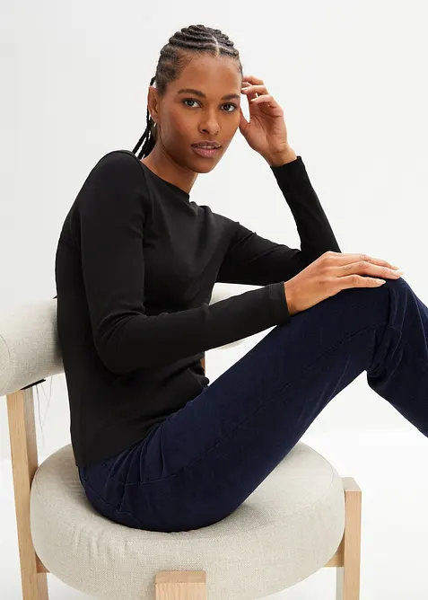 T-shirt manches longues 100% coton, bonprix