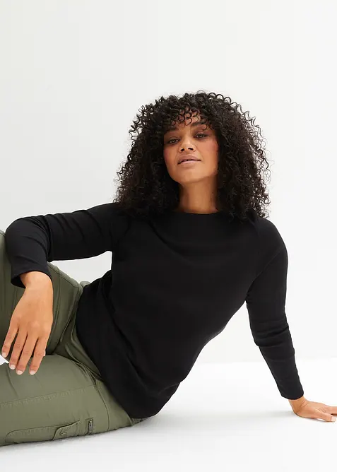 T-shirt manches longues 100% coton, bonprix