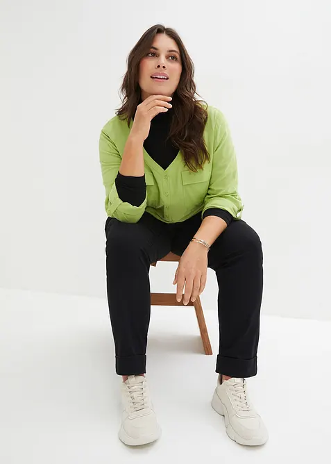 Pantalon chino en coton, longueur cheville, bonprix