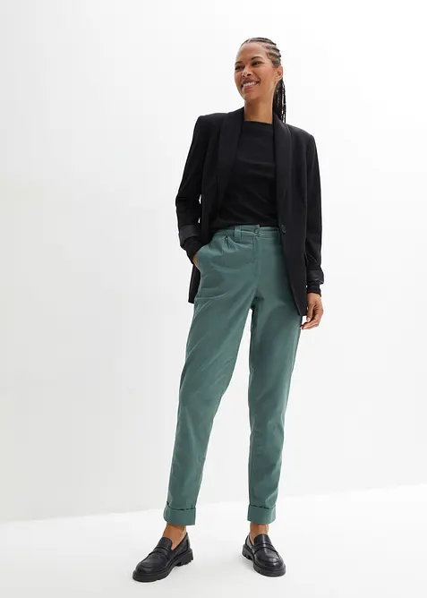 Pantalon chino en coton, longueur cheville, bonprix