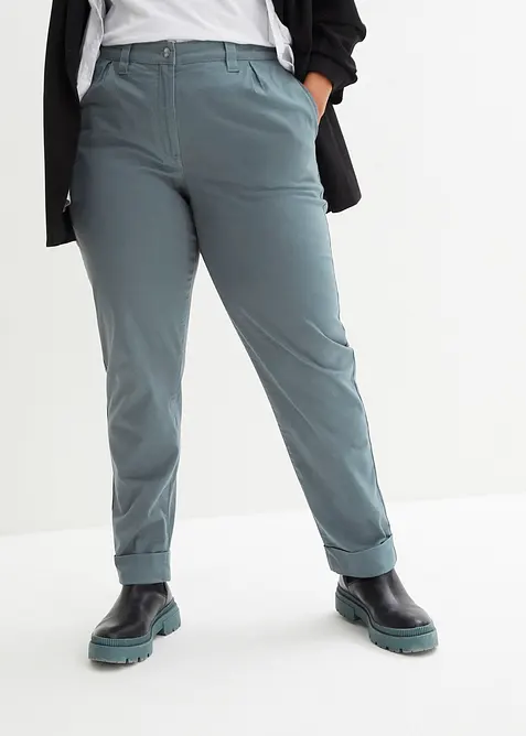 Pantalon chino en coton, longueur cheville, bonprix