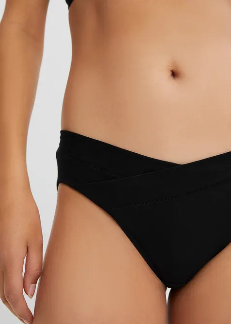 Lot de 5 slips, forme en V, bonprix