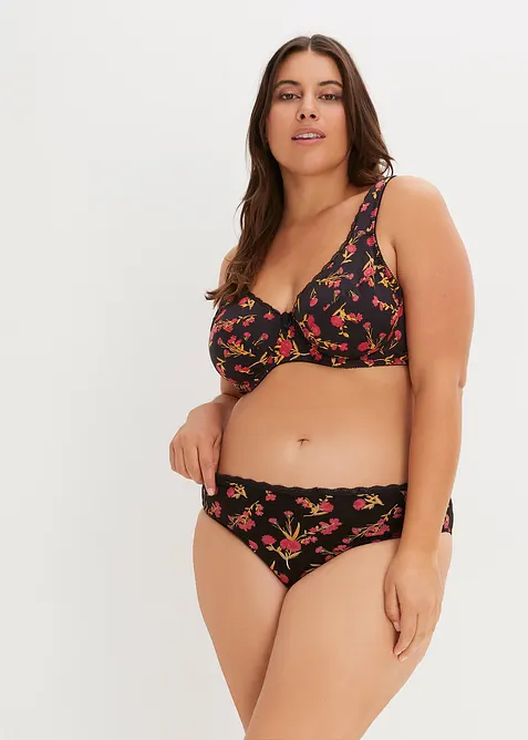 Lot de 3 soutien-gorge coton &agrave; armatures, bonprix