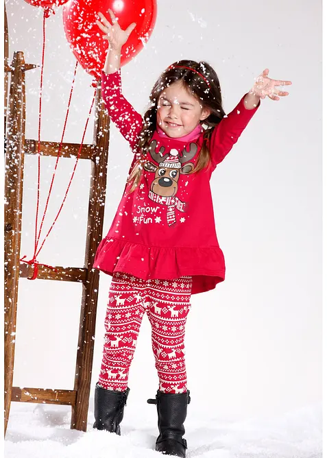 T-shirt manches longues + legging 100% coton (ens. 2 pces), bonprix