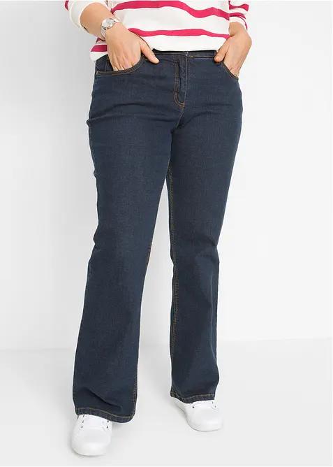 Jean bootcut taille haute, extensible, bonprix