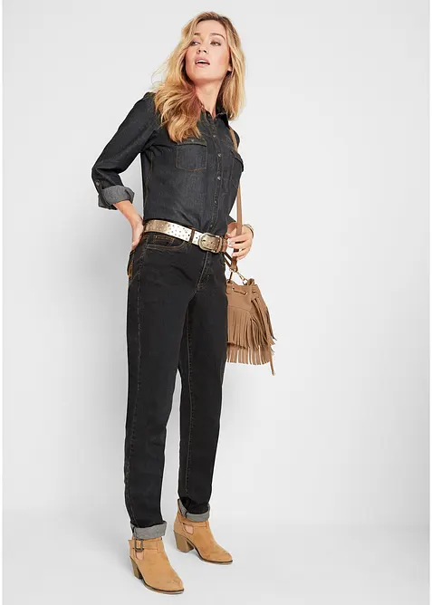 Jean Mom taille mi-haute, long, bonprix