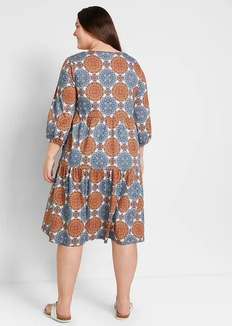 Robe fluide en jersey viscose mélangée, bonprix