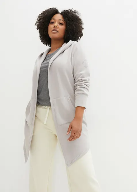 Gilet long en molleton, bonprix