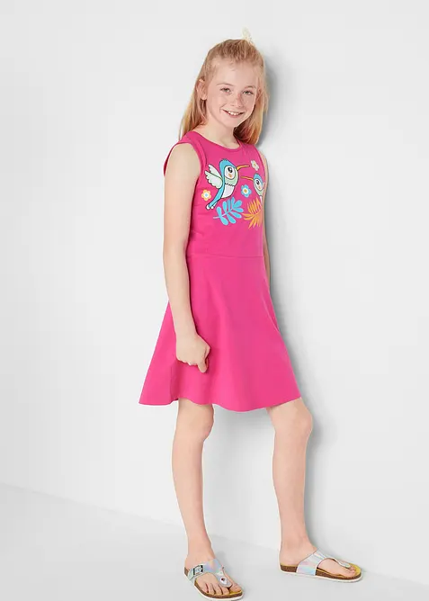 Lot de 3 robes en jersey 100% coton, bonprix