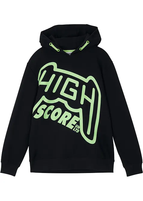 Sweat à capuche 100% coton, bonprix