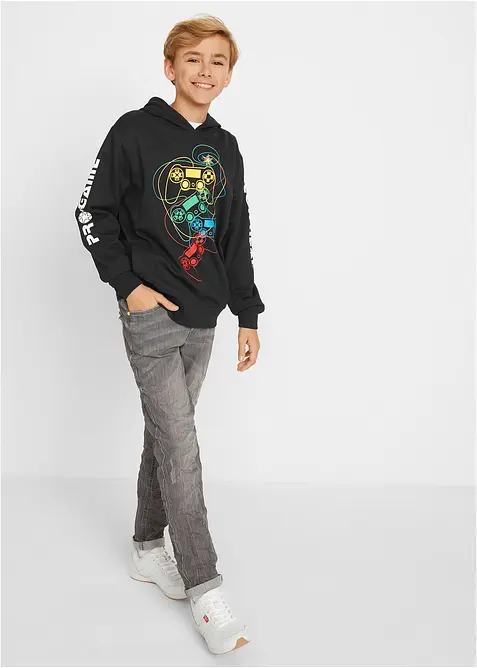 Sweat à capuche 100% coton, bonprix