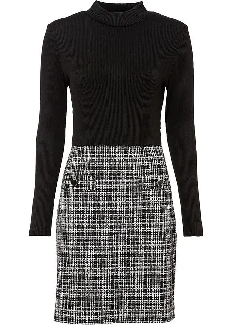 Robe courte et fluide en viscose mélangée, bonprix