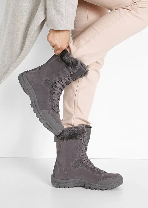Boots lacées et doublées à membrane Tex, bonprix