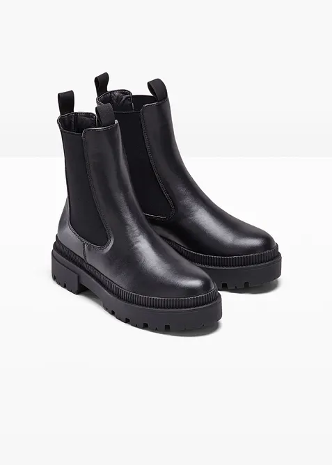 Bottines Chelsea à semelle crantée, bonprix