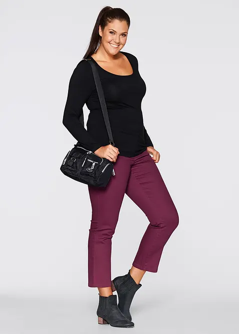 T-shirt manches longues près du corps, bonprix