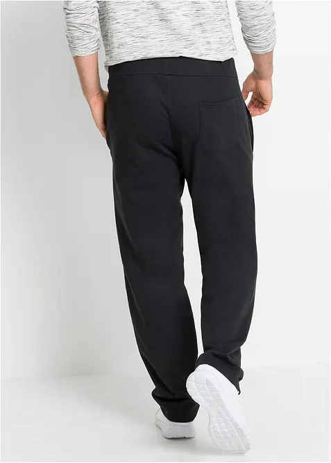 Pantalon de jogging avec détails sportifs, 100% coton, bonprix
