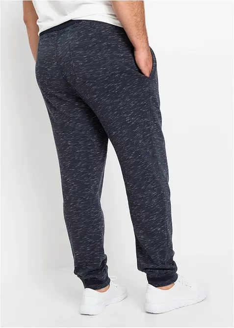 Pantalon de jogging chiné à finitions côtelées, bonprix