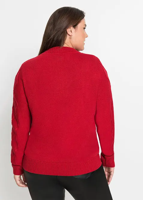 Pull camionneur en maille torsadée, bonprix