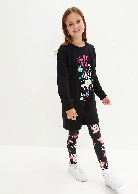 Robe en molleton 100% coton, bonprix