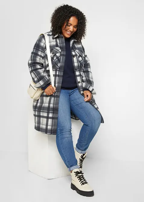 Pull col rond en maille, bonprix