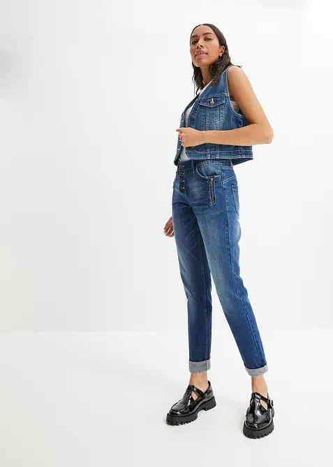 Jean boyfriend taille mi-haute, bonprix