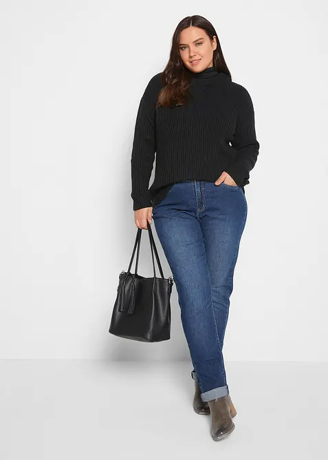 Jean droit taille normale, extensible, bonprix