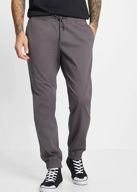 Pantalon chino jogger loose, droit, bonprix