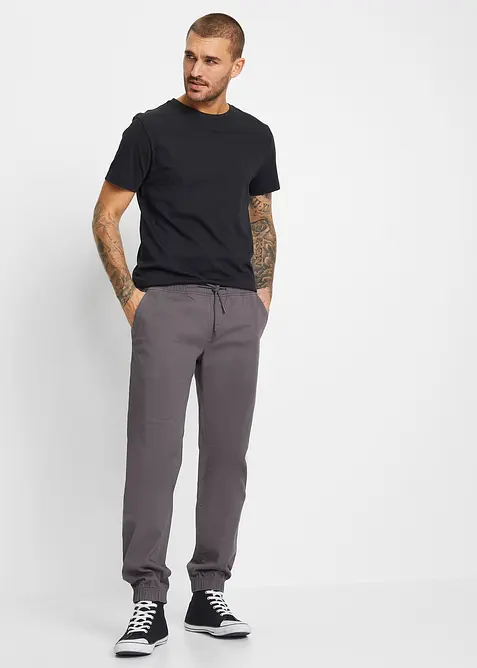 Pantalon chino jogger loose, droit, bonprix