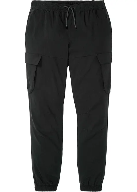 Pantalon taille extensible avec poches cargo, droit et regular, bonprix