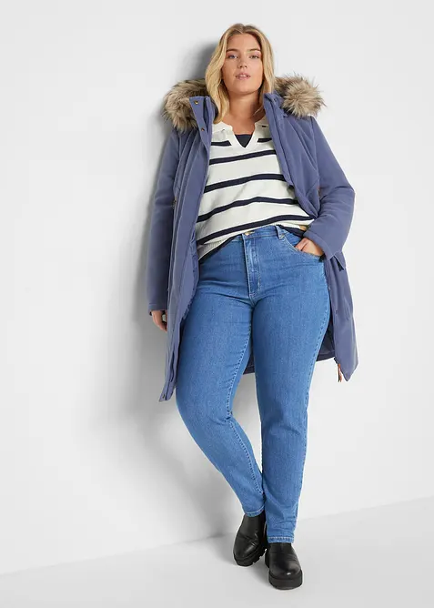 Jean mom taille haute, extensible, bonprix