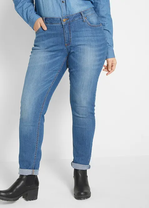 Jean skinny taille mi-haute, extensible, bonprix