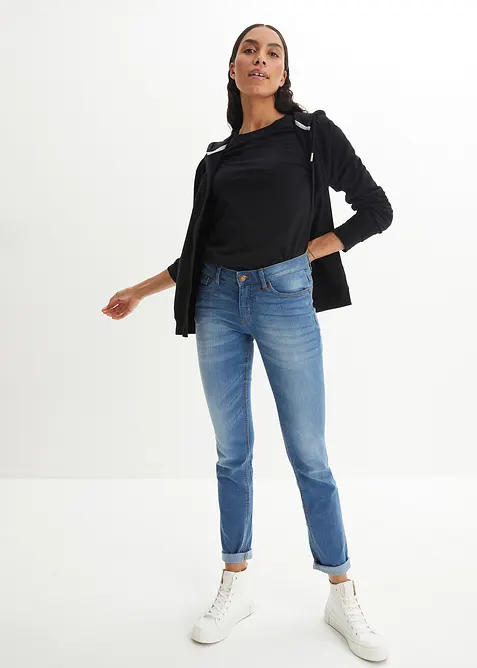 Jean skinny taille mi-haute, extensible, bonprix