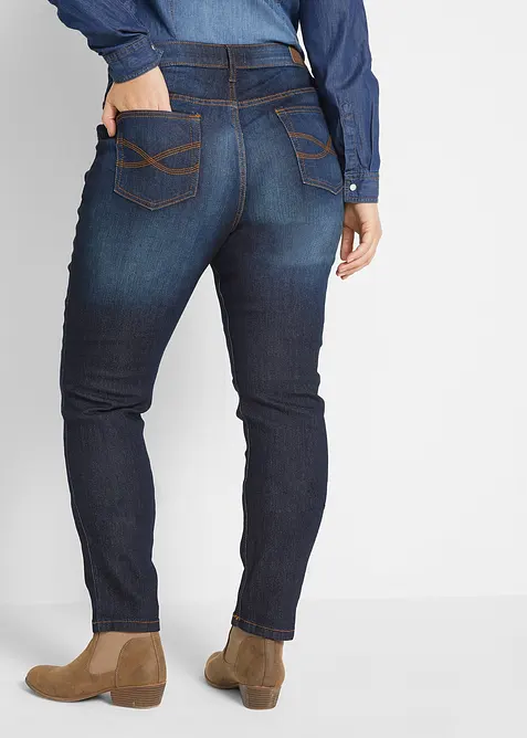 Jean skinny taille mi-haute, extensible, bonprix