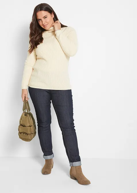 Jean skinny taille mi-haute, extensible, bonprix