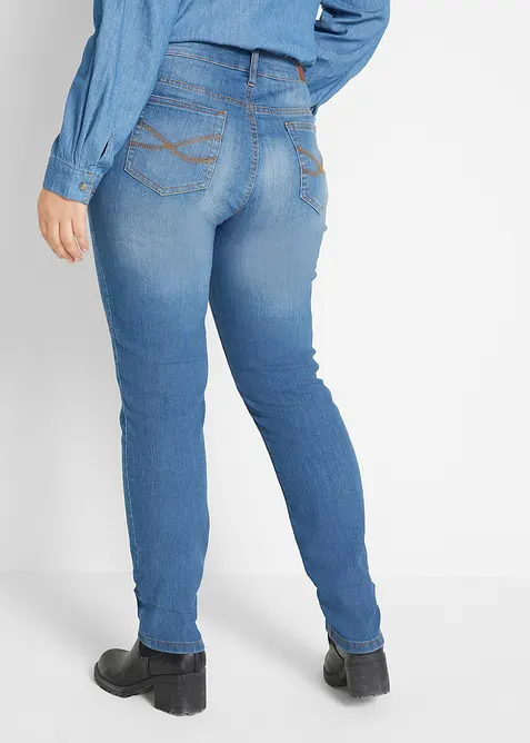 Jean skinny taille mi-haute, extensible, bonprix