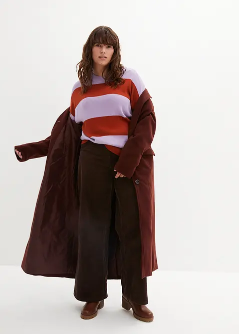 Pull en fine maille à larges rayures, bonprix