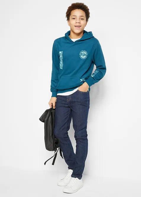 Jean slim extensible, taille réglable, droit, bonprix