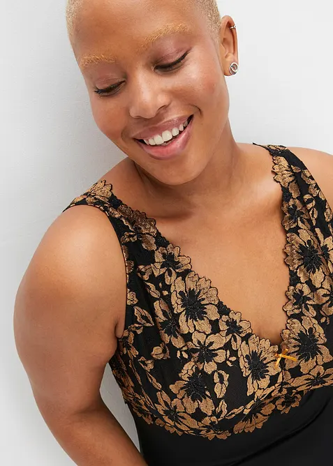 Body sans armatures &agrave; dentelle florale, bonprix