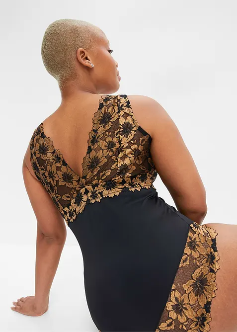 Body sans armatures &agrave; dentelle florale, bonprix