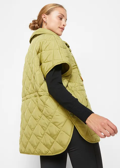 Veste sans manches matelass&eacute;e oversize, d&eacute;perlant, bonprix