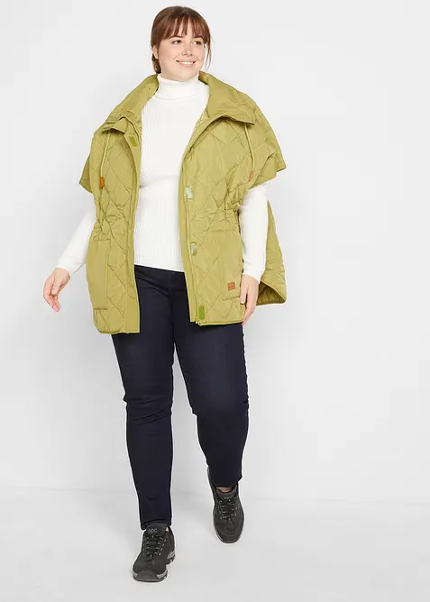 Veste sans manches matelass&eacute;e oversize, d&eacute;perlant, bonprix