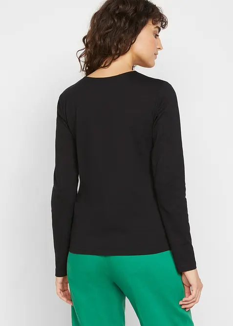 T-shirt manches longues 100% coton, bonprix