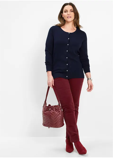 Gilet ajusté en fine maille, bonprix