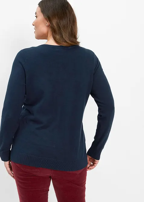 Gilet ajusté en fine maille, bonprix