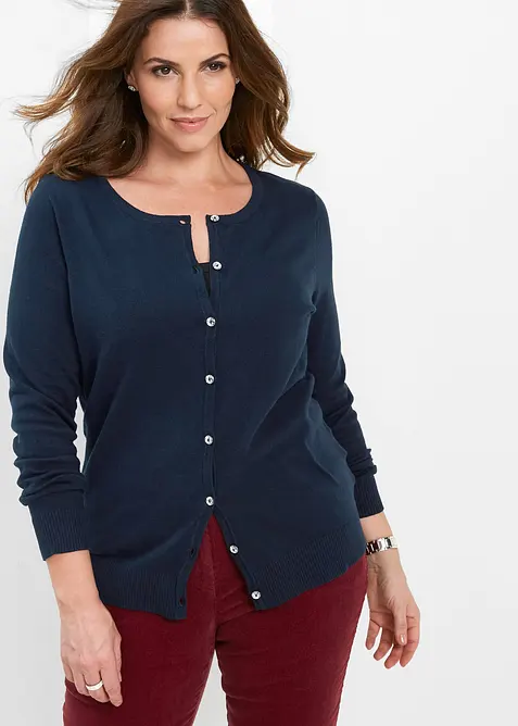 Gilet ajusté en fine maille, bonprix