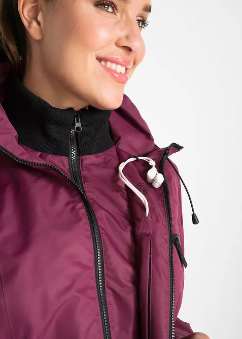 Parka de mi-saison imperméable à capuche, style 2-en-1, bonprix