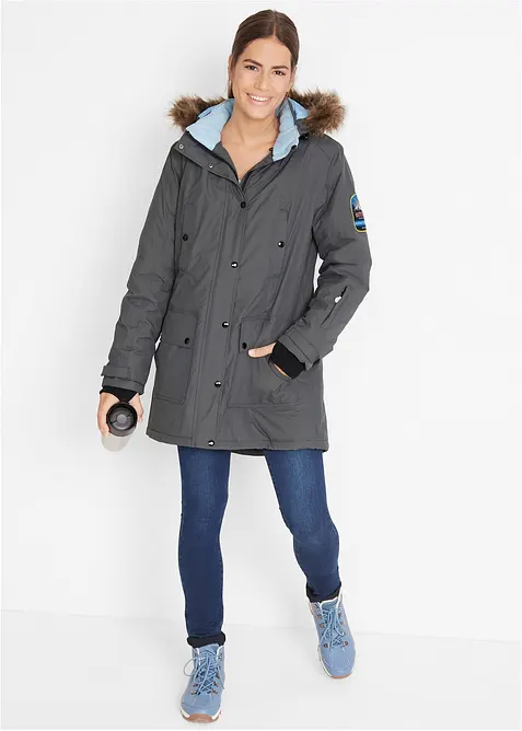 Parka outdoor imperméable et technique à capuche, bonprix