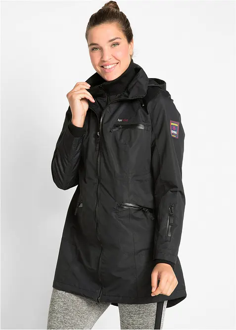 Parka de mi-saison imperméable à capuche, style 2-en-1, bonprix