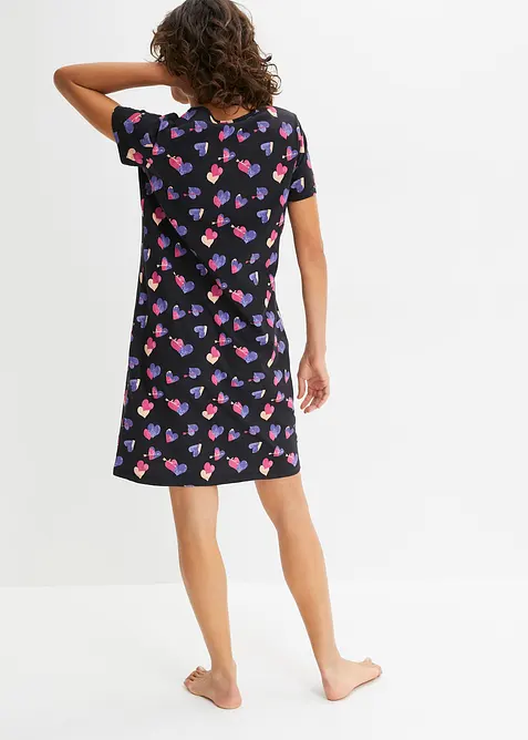 Chemise de nuit courte 100% coton, bonprix