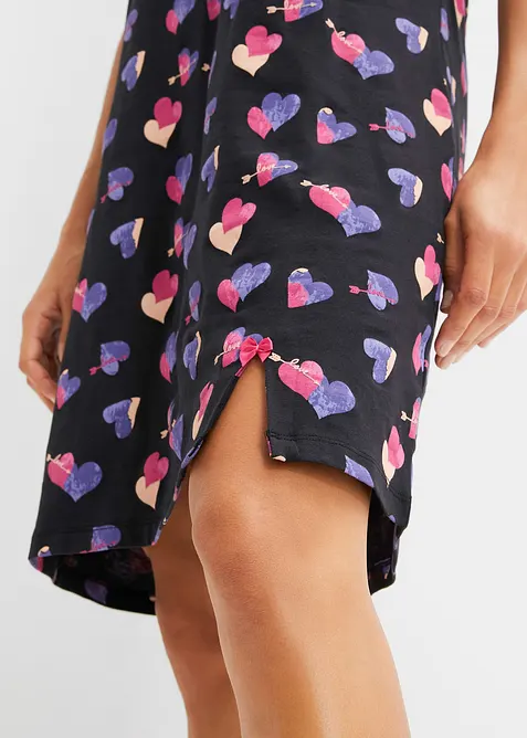 Chemise de nuit courte 100% coton, bonprix